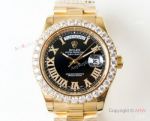 N9 Rolex ETA 2836 Day-Date II Replica Watch Yellow Gold President Band